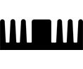 Heat Sink Black Anodised 6.5K/W 50x34.5x12.7mm